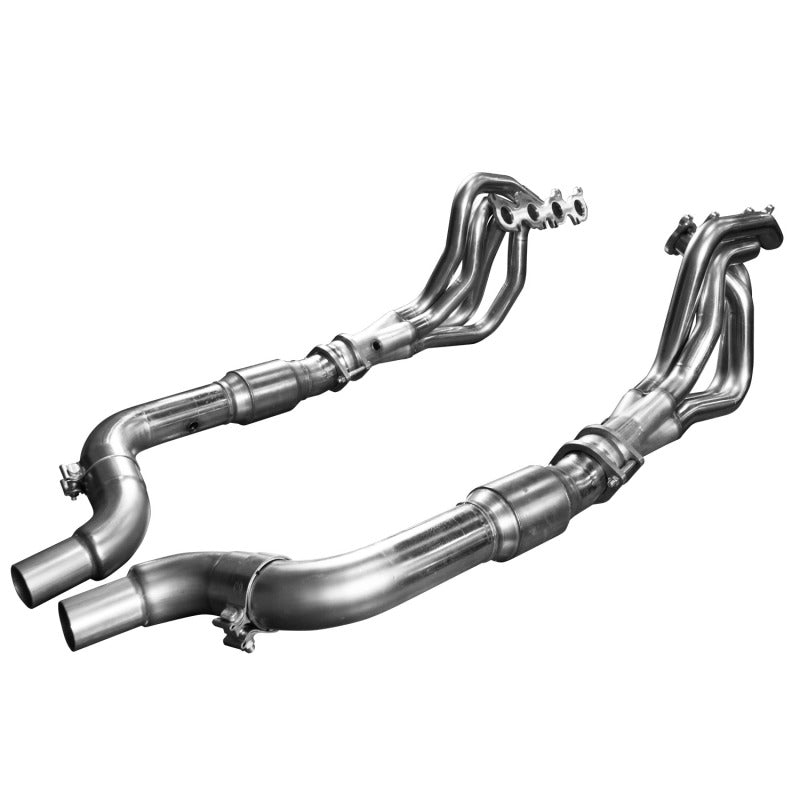 Kooks 15-24 Ford Mustang GT/Dark Horse V8 5.0L 1-7/8in SS Headers w/ GREEN Catted Connection Pipe Kooks Headers Headers & Manifolds AXOPROS