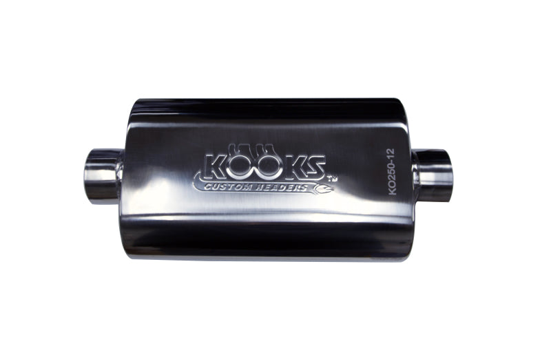 Kooks Universal 2 1/2in Center/Center Oval Muffler (4x8x12) Kooks Headers Muffler AXOPROS