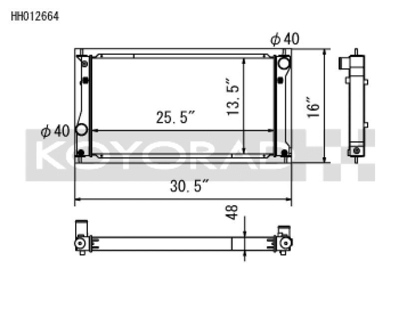 Koyo 2022+ Toyota GR86 and Subaru BRZ Competition All-Aluminum Radiator Koyo Radiators AXOPROS