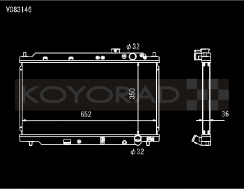 Koyo 94-01 Acura Integra (MT w/ Showa/Denso OEM) Radiator Koyo Radiators AXOPROS