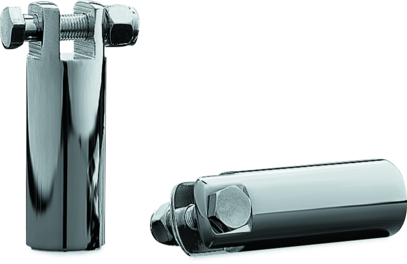 Kuryakyn 3 1/2in Extended Peg Mount With 3/8in-16 Mount Bolts Chrome Kuryakyn Footpegs AXOPROS