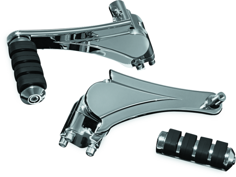 Kuryakyn Adjustable Passenger Pegs With ISO Small Pegs Chrome Kuryakyn Footpegs AXOPROS