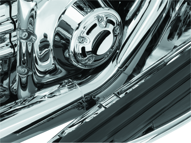 Kuryakyn Bridge The Gap Heat Shield 93-08 Touring Models Chrome Kuryakyn Heat Shields AXOPROS