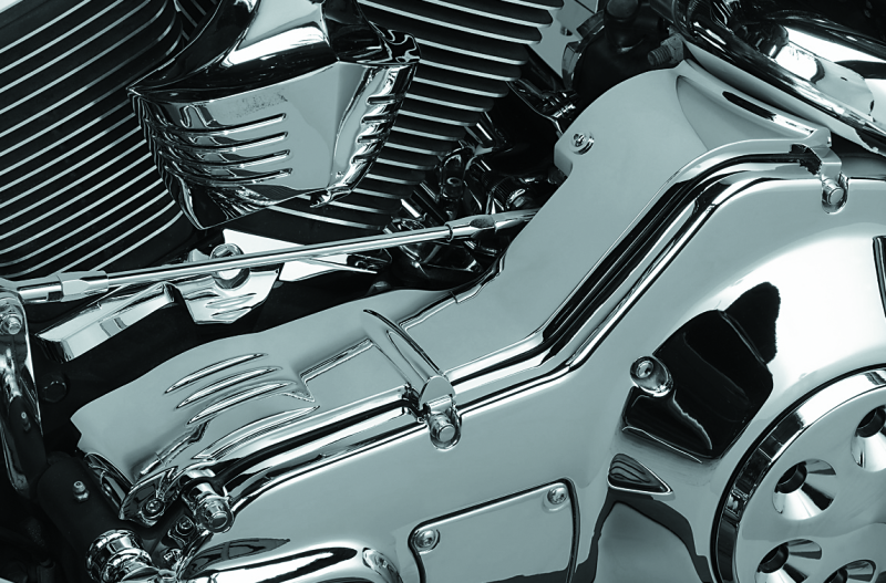 Kuryakyn Cast Inner Primary Cover 90-06 Touring Models Chrome Kuryakyn Engine Covers AXOPROS