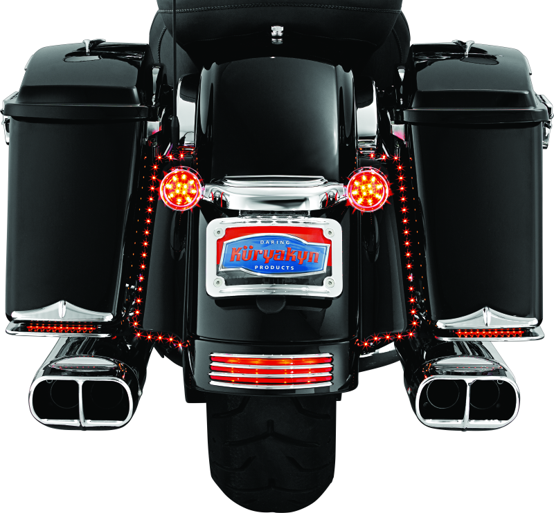 Kuryakyn Curved License Plate Mount Chrome Kuryakyn License Plate Relocation AXOPROS