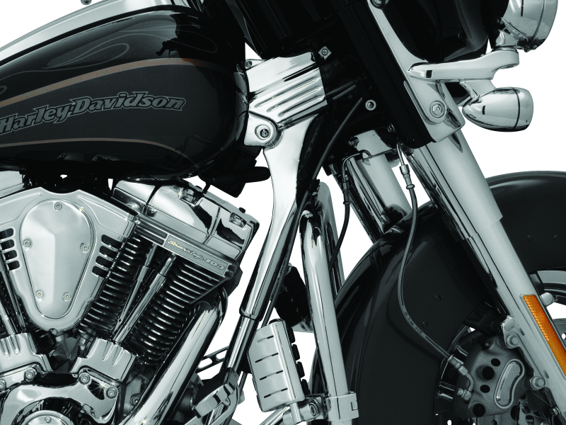 Kuryakyn Deluxe Neck Cover Kit 95-05 Touring Models Chrome Kuryakyn Exterior Trim AXOPROS