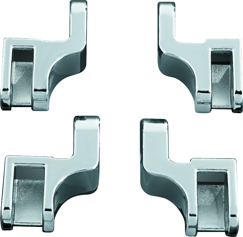 Kuryakyn Driver Floorboard Relocation Brackets For FLST Models Chrome Kuryakyn Footpegs AXOPROS