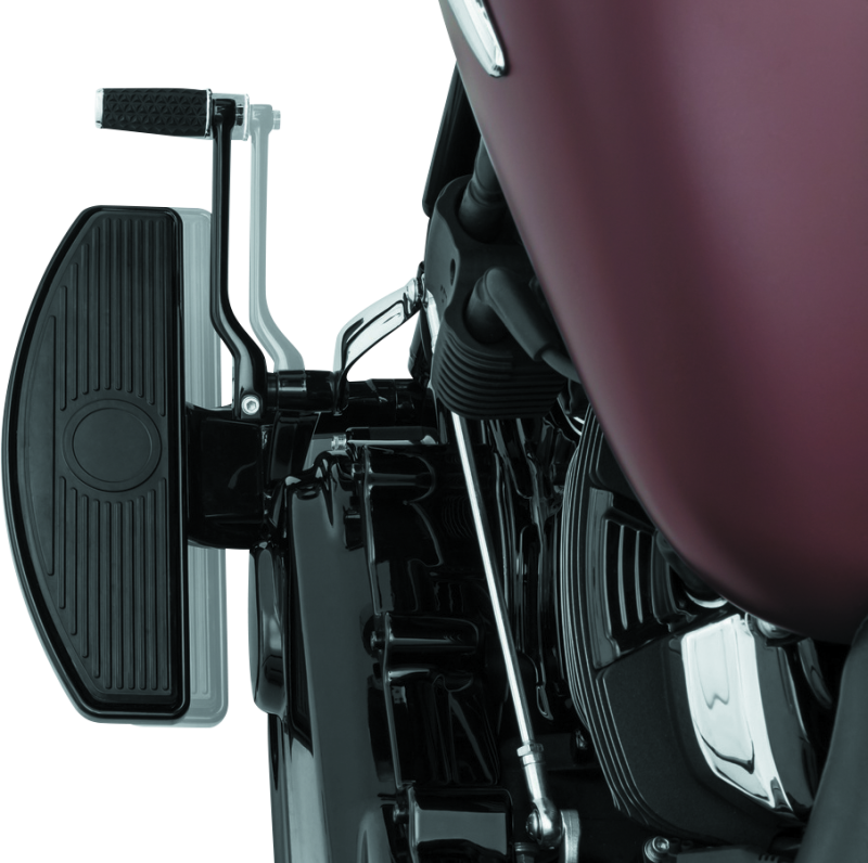 Kuryakyn Driver Floorboard Spacers 18-Up Softail Models Gloss Black Kuryakyn Footpegs AXOPROS