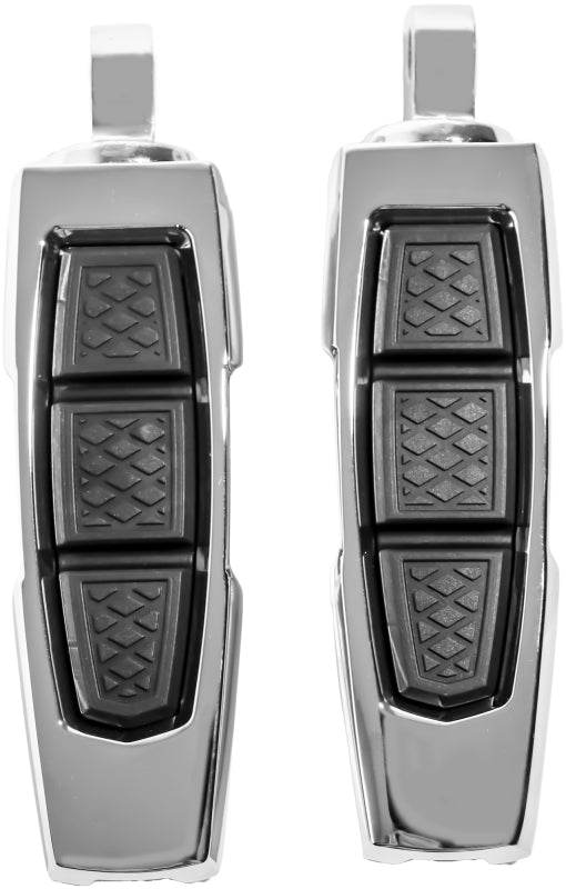 Kuryakyn Enygma Pegs With Adapter - Chrome Kuryakyn Footpegs AXOPROS