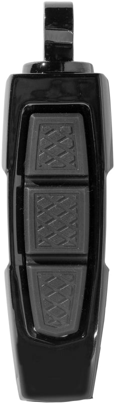 Kuryakyn Enygma Pegs With Adapter- Gloss Black Kuryakyn Footpegs AXOPROS