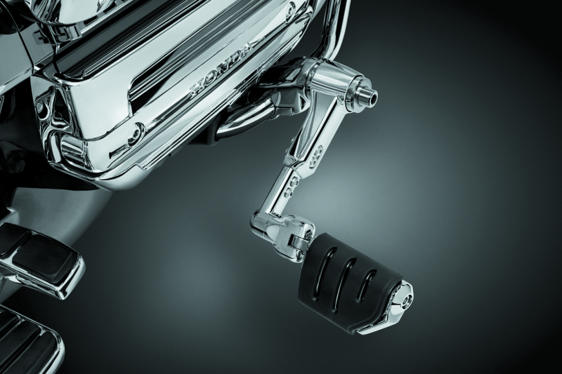 Kuryakyn Ergo III Adjustable Mount With Trident Dually ISO Pegs Chrome Kuryakyn Footpegs AXOPROS
