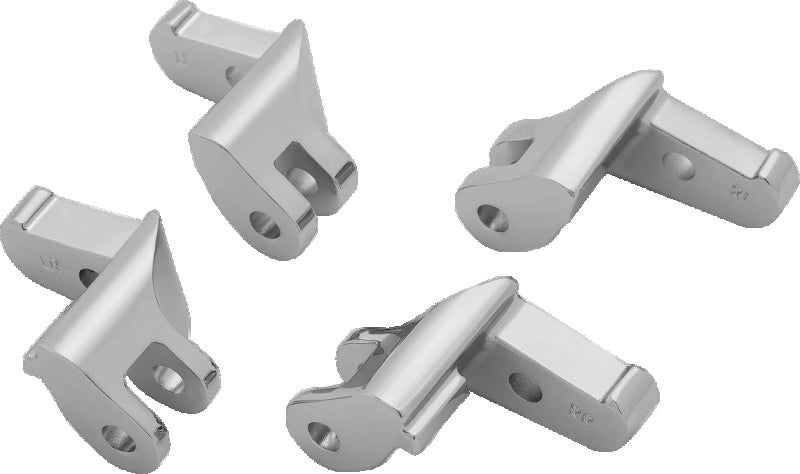 Kuryakyn Floorboard Relocator Brackets 97-16 Touring Chrome Kuryakyn Footpegs AXOPROS