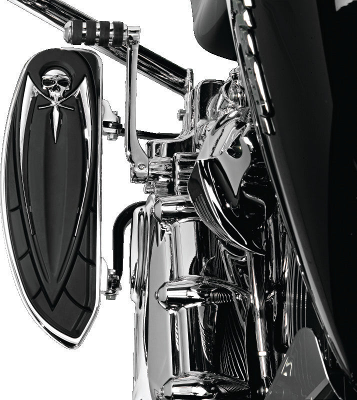 Kuryakyn Floorboard Relocator Brackets 17-23 Touring Chrome Kuryakyn Brackets AXOPROS