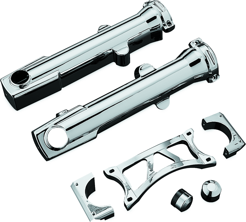 Kuryakyn Fork Skins For 04-Up XL Chrome Kuryakyn Exterior Trim AXOPROS
