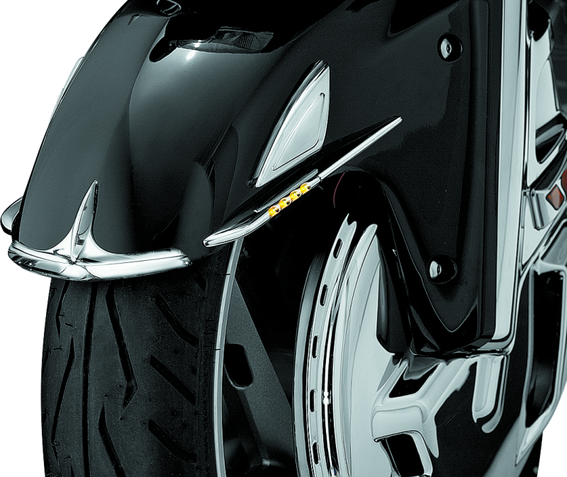 Kuryakyn Front Fender Tip 01-17 Honda GL1800 Chrome Kuryakyn Exterior Trim AXOPROS