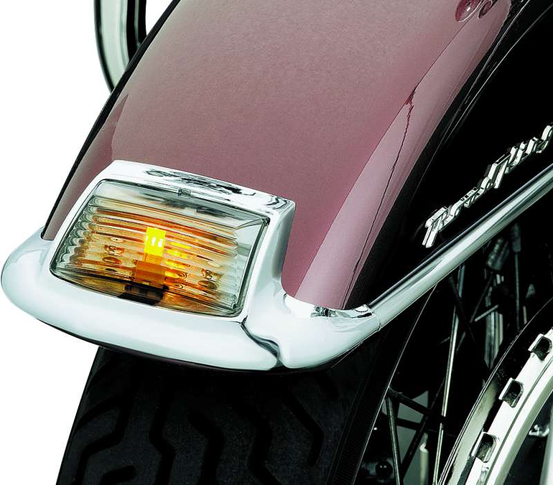 Kuryakyn Front Smoke Fender Tip Lens With LED Kuryakyn Light Bars & Cubes AXOPROS