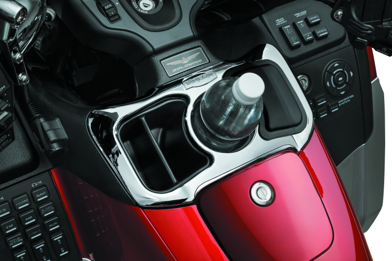 Kuryakyn Glove Box Cubby For 12-17 GL1800 Chrome Kuryakyn Armrests AXOPROS