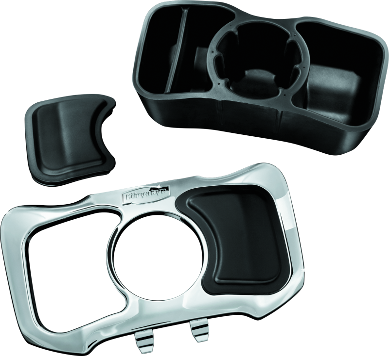 Kuryakyn Glove Box Cubby For 12-17 GL1800 Chrome Kuryakyn Armrests AXOPROS