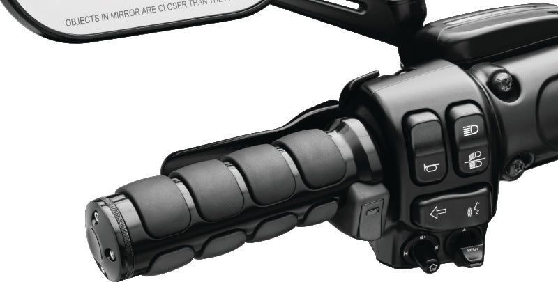 Kuryakyn Heated ISO Grips Dual Cable Gloss Black Kuryakyn Grips AXOPROS