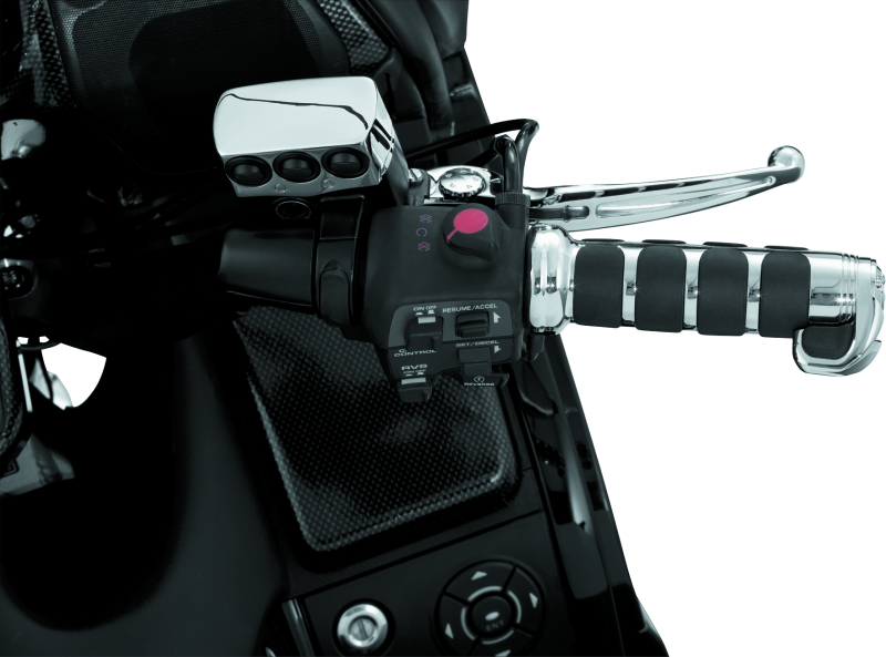 Kuryakyn ISO Grips For GL1800 With Heated Grips Chrome Kuryakyn Grips AXOPROS