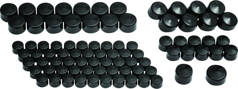 Kuryakyn Kool Kaps Engine Kit Twin Cam & Evolution Motors Gloss Black Kuryakyn Hardware Kits - Other AXOPROS