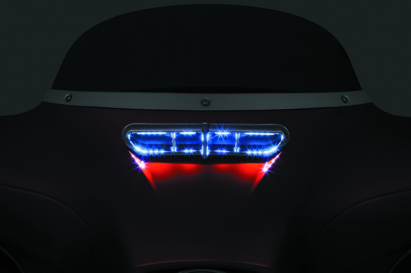 Kuryakyn L.E.D. Fairing Vent Accent 14-Up Touring Chrome Kuryakyn Light Bars & Cubes AXOPROS