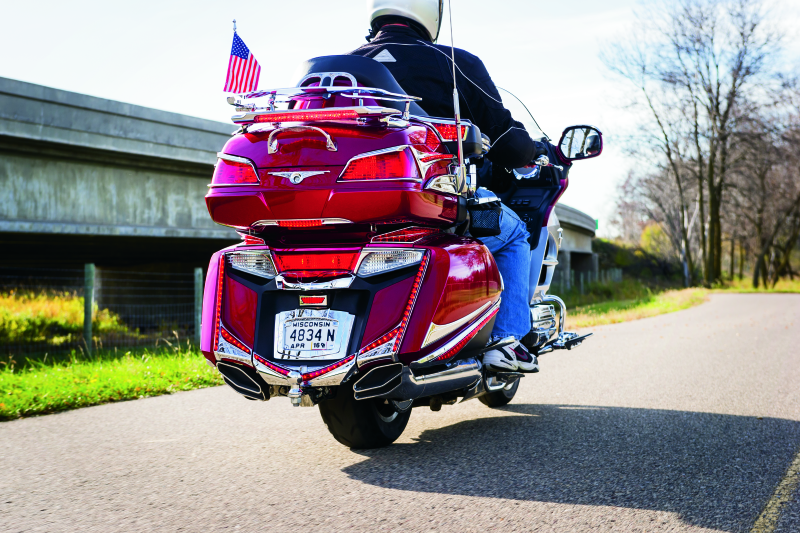 Kuryakyn L.E.D. Lighted Trunk Lid Handle 01-17 GL1800 Chrome Kuryakyn Light Bars & Cubes AXOPROS