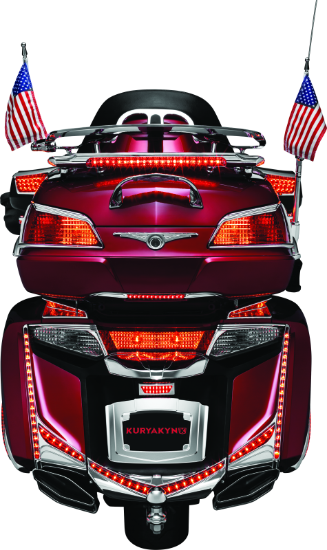 Kuryakyn L.E.D. Lighted Trunk Lid Handle 01-17 GL1800 Chrome Kuryakyn Light Bars & Cubes AXOPROS