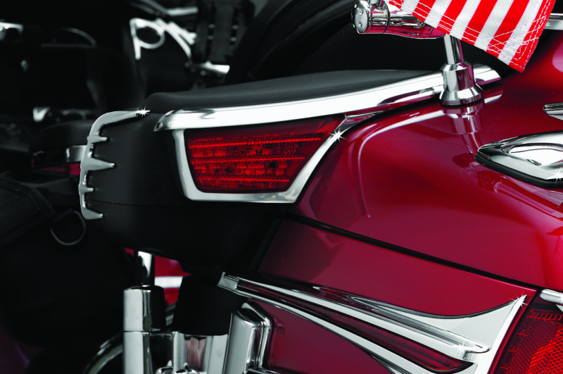 Kuryakyn L.E.D. Passenger Armrest Trim With Turn Signal 06-17 GL1800 Chrome Kuryakyn Light Bars & Cubes AXOPROS