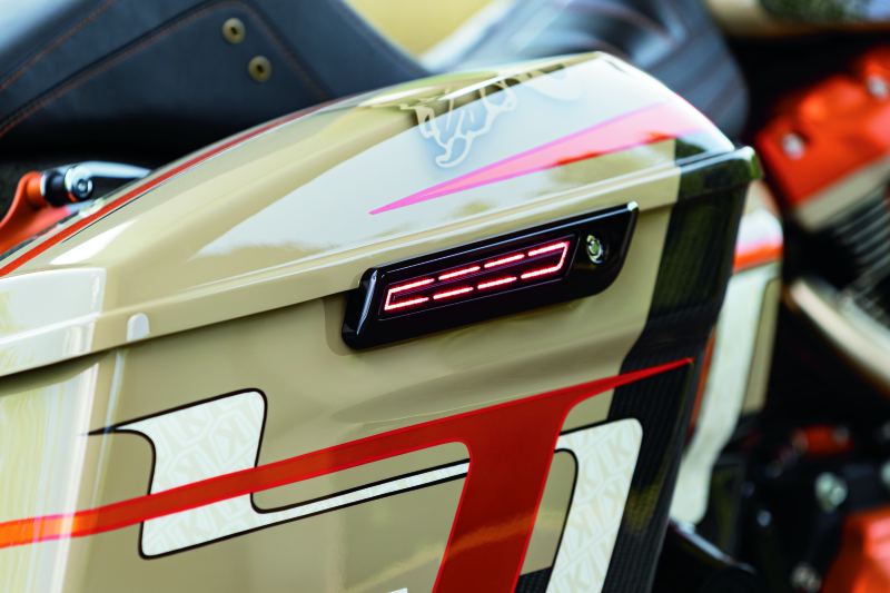 Kuryakyn LED Saddlebag Hinge Accents Black Kuryakyn Light Bars & Cubes AXOPROS