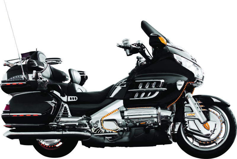 Kuryakyn Louvered Battery Box Cover 01-10 GL1800 Chrome Kuryakyn Battery Tiedowns AXOPROS