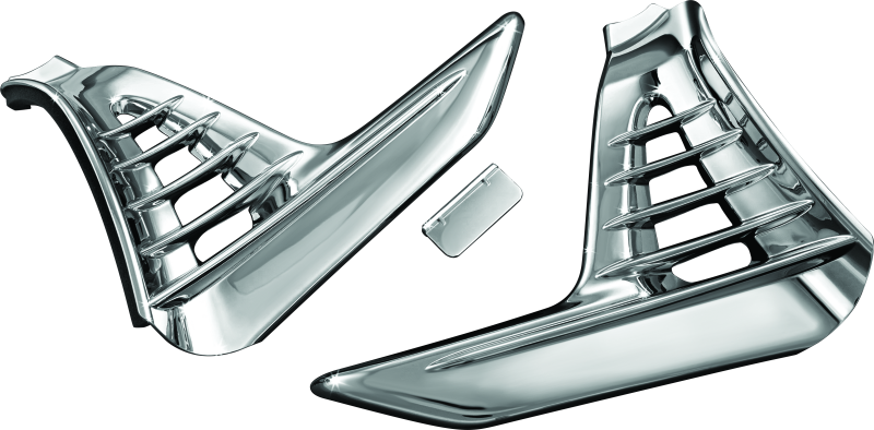 Kuryakyn Louvered Battery Box Cover 01-10 GL1800 Chrome Kuryakyn Battery Tiedowns AXOPROS