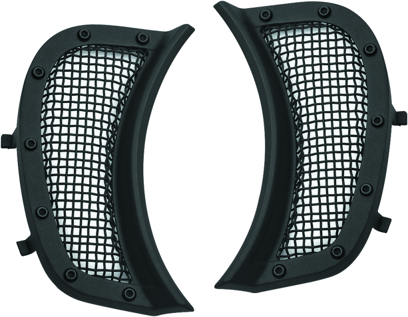 Kuryakyn Mesh Headlight Vent Accents Black Kuryakyn Exterior Trim AXOPROS