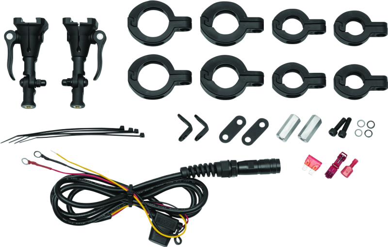 Kuryakyn Mount Kit For Wanderbar For 7/8in-1-1/2in Bars Kuryakyn Wiring Harnesses AXOPROS