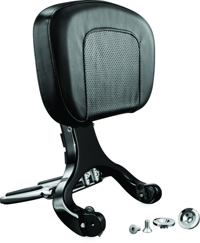 Kuryakyn Multi-Purpose Backrest Black & Chrome Kuryakyn Seats AXOPROS