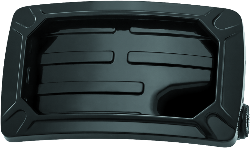 Kuryakyn Nova Curved Horizontal Mount Side License Plate Holder Gloss Black Kuryakyn License Plate Relocation AXOPROS