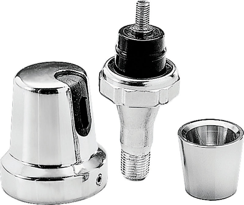 Kuryakyn Oil Sender Switch Cover Single Wire 84-99 Big Twins Chrome Kuryakyn Switch Panels AXOPROS