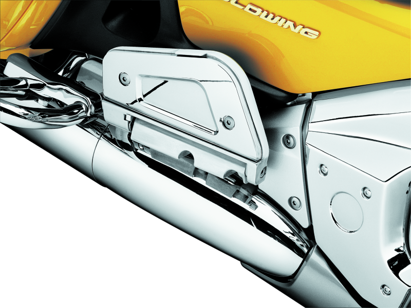 Kuryakyn Passenger Floorboard Cover 01-17 Honda GL1800 Chrome Kuryakyn Footpegs AXOPROS