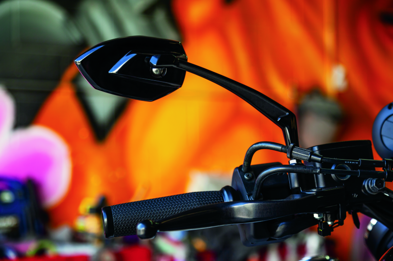 Kuryakyn Phantom Mirrors Gloss Black Kuryakyn Rear View Mirrors AXOPROS