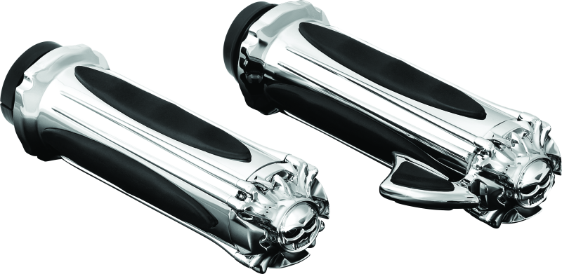 Kuryakyn Premium Zombie Grips With Throttle Boss Throttle-By-Wire Chrome Kuryakyn Grips AXOPROS