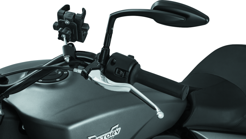 Kuryakyn Raised Mirror Mnt Adapters Gloss Black Kuryakyn Rear View Mirrors AXOPROS