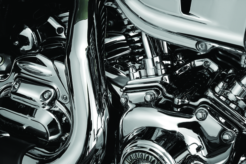 Kuryakyn Rear Cylinder Base Cover 09-16 Touring Models Kuryakyn Engine Covers AXOPROS