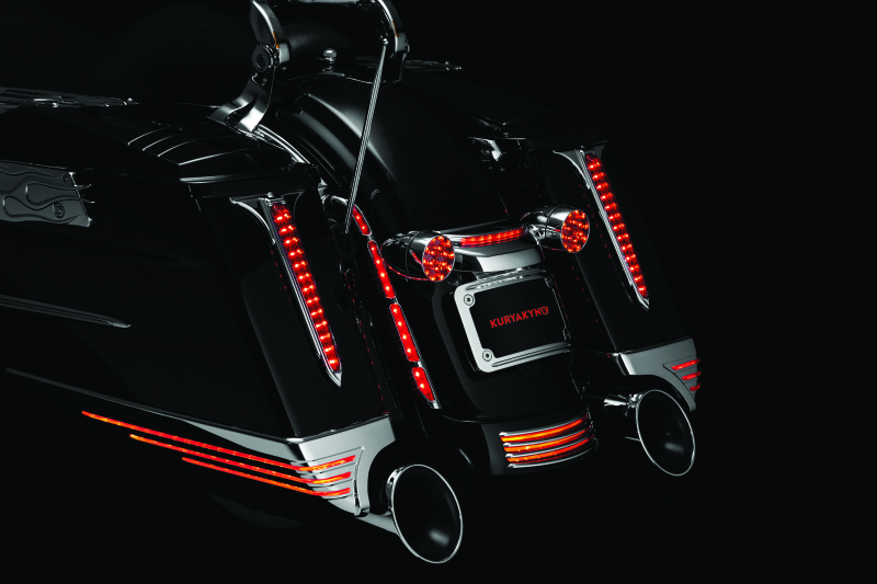 Kuryakyn Rear Fender Accents FLHX & FLTR Models Chrome Kuryakyn Exterior Trim AXOPROS
