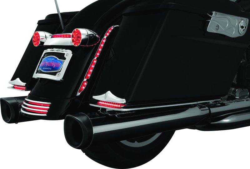 Kuryakyn Rear Fender Accents FLHX & FLTR Models Chrome Kuryakyn Exterior Trim AXOPROS