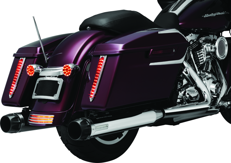 Kuryakyn Rear Fender Accents FLHX & FLTR Models Chrome Kuryakyn Exterior Trim AXOPROS