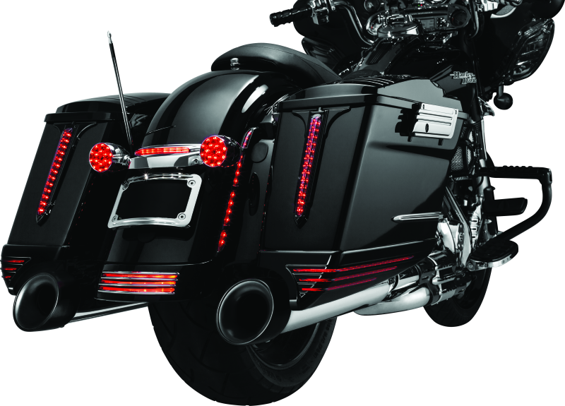 Kuryakyn Rear Fender Accents FLHX & FLTR Models Chrome Kuryakyn Exterior Trim AXOPROS