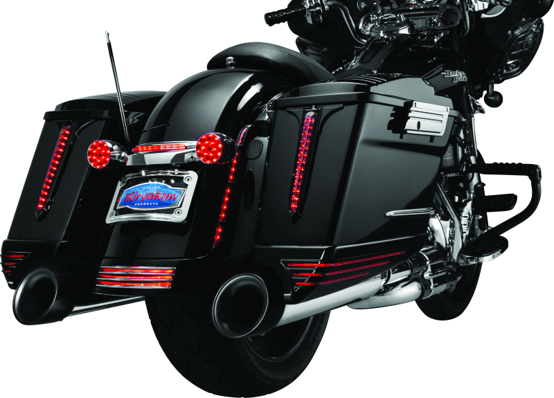 Kuryakyn Rear Fender Accents FLHX & FLTR Models Chrome Kuryakyn Exterior Trim AXOPROS