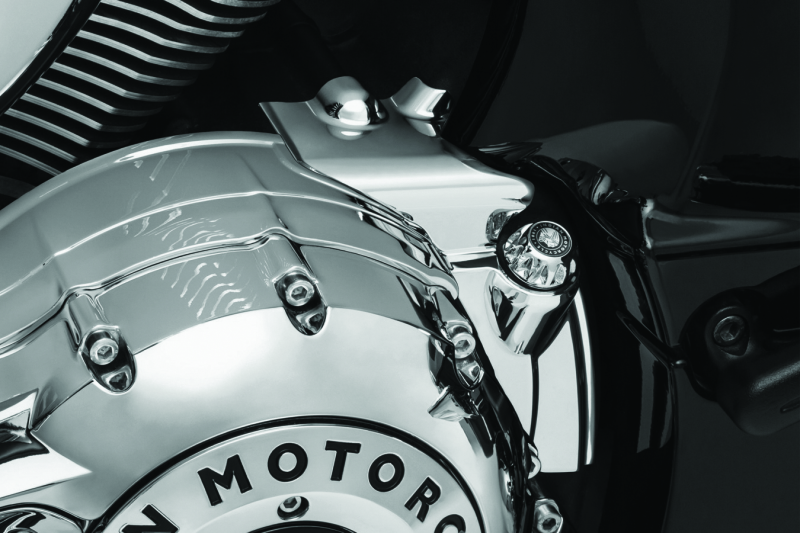 Kuryakyn Rear Oil Panel Accent Chrome Indian Kuryakyn Exterior Trim AXOPROS