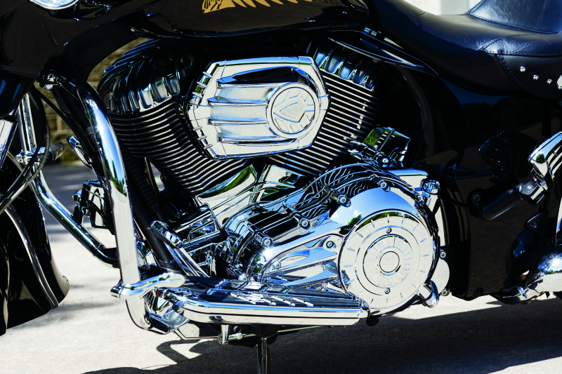 Kuryakyn Rear Oil Panel Accent Chrome Indian Kuryakyn Exterior Trim AXOPROS
