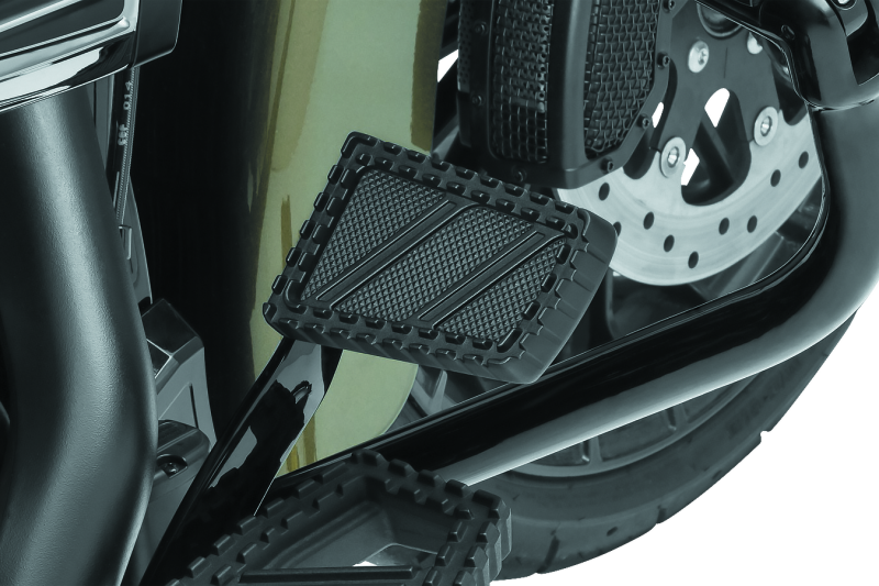 Kuryakyn Riot Brake Pedal Pad FL Models Satin Black Kuryakyn Pedals  AXOPROS